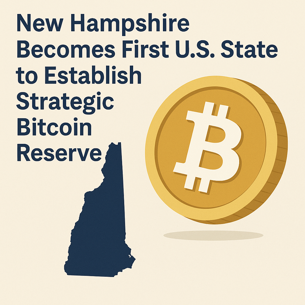 New Hampshire Becomes First U.S. State to Establish Strategic Bitcoin Reserve